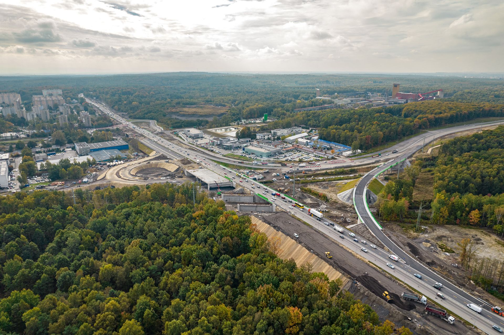 Fot. NDI Katowice. Trwa przebudowa DK86 i DK81